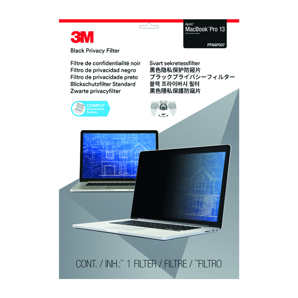3M Privacy Filter for Apple Macbook Pro 13in 2016 Model PFNAP007