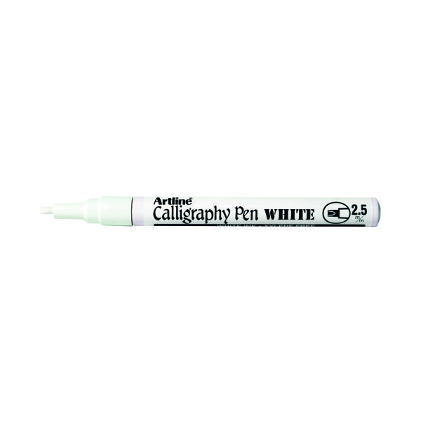 Calligraphy/Italic Artline EK993 Calligraphy Marker White (Pack of 12) EK993 WHI