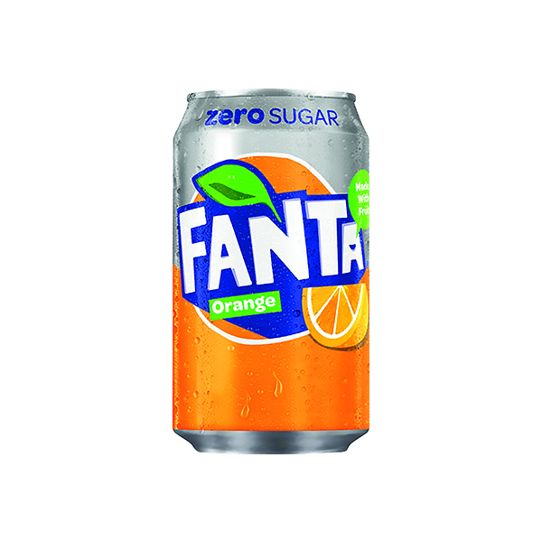 Fanta Orange Zero Cans 330ml (24 Pack) 100229
