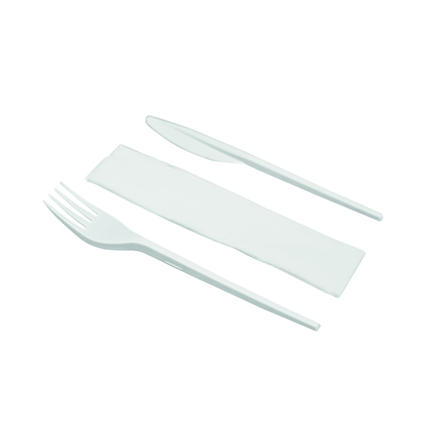 Knife Fork and Napkin Meal Pack (250 Pack) MEALPACK3