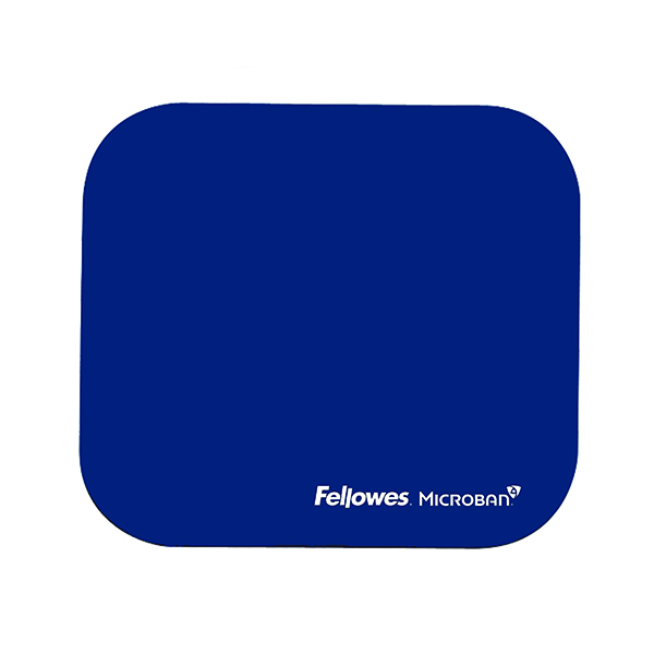 Fellowes Mouse Pad Microban Antibacterial Protection Navy 5933805