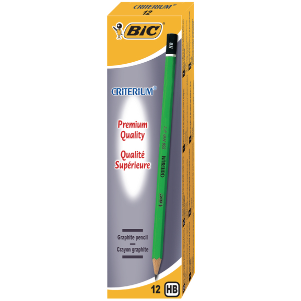 BIC Criterium 550 5B graphite pencil 5B, green, Hexagonal graphite pencils 