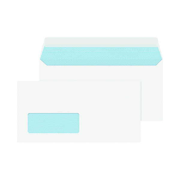 Blake PurelyEveryday Dl 100gsm Peel & Seal White Window Envelopes (Pack of 50) 23884/50PR 23884/50PR