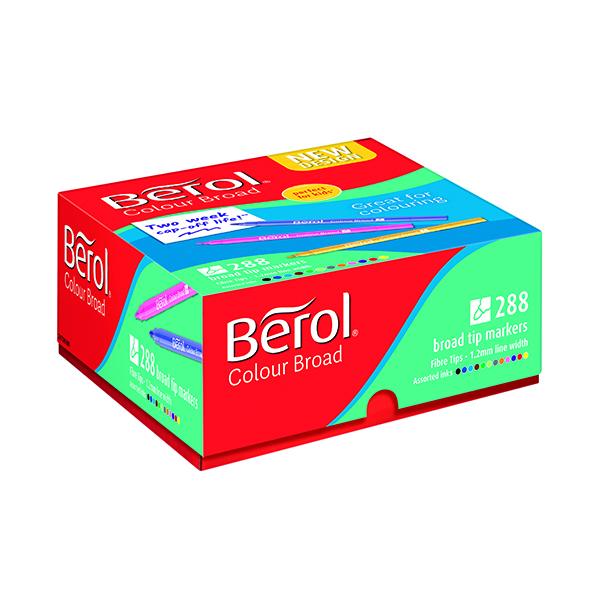 Assorted Berol Colour Broad Class Pack Assorted (288 Pack) 2057598