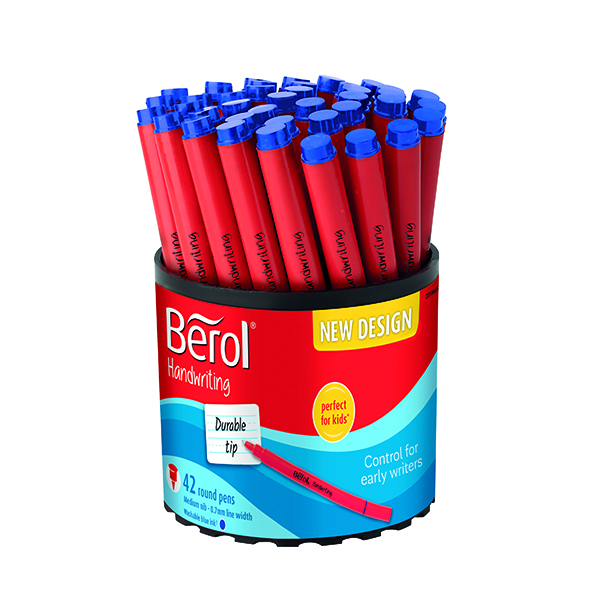 Berol Handwriting Pen Blue 42 Pack 2066665