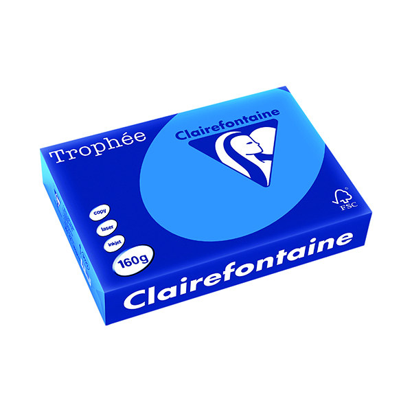 Trophee Card A4 160gm Intensive Blue (250 Pack) 1022C