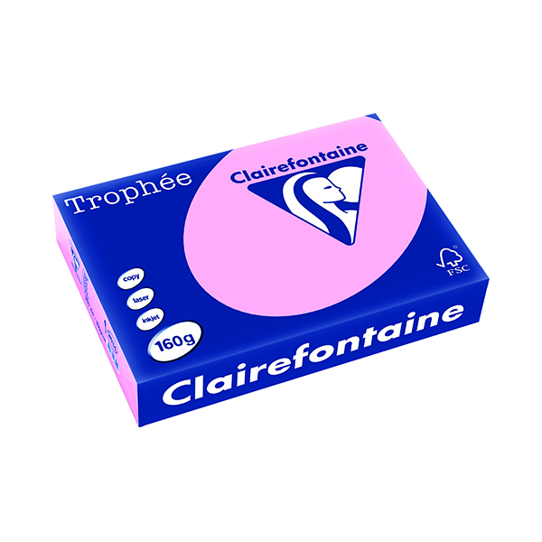 Trophee Card A4 160gm Pink (250 Pack) 2634C