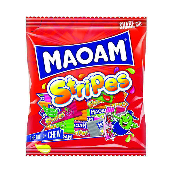 Maoam Stripes Share Size Bag 140g (12 Pack) 580730