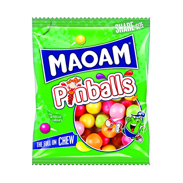 Maoam Pinballs Share Size Bag 140g (12 Pack) 540730