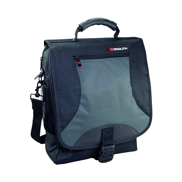 Monolith Multifunctional Nylon Laptop Backpack Black and Grey 2399 E B Erskine