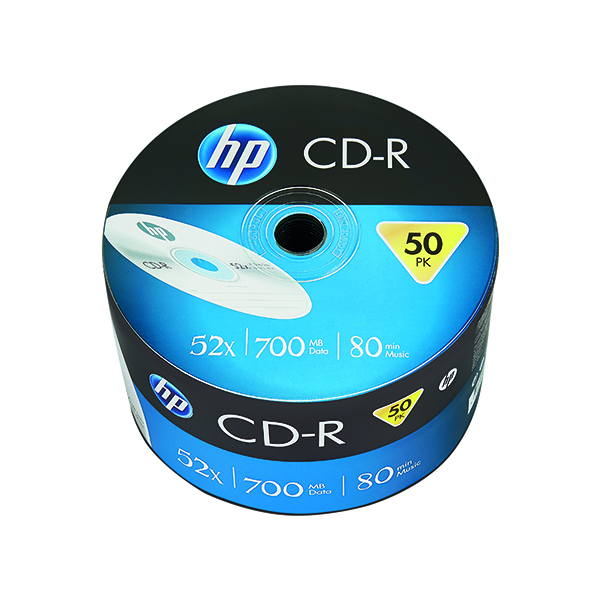 CD HP CD-R 52X 700MB Wrap (50 Pack) 69300