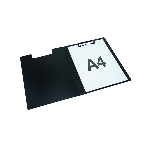 A4 Size Rapesco Germ-Savvy Antibacterial Clipboard A4 Black (Pack of 4) 1641