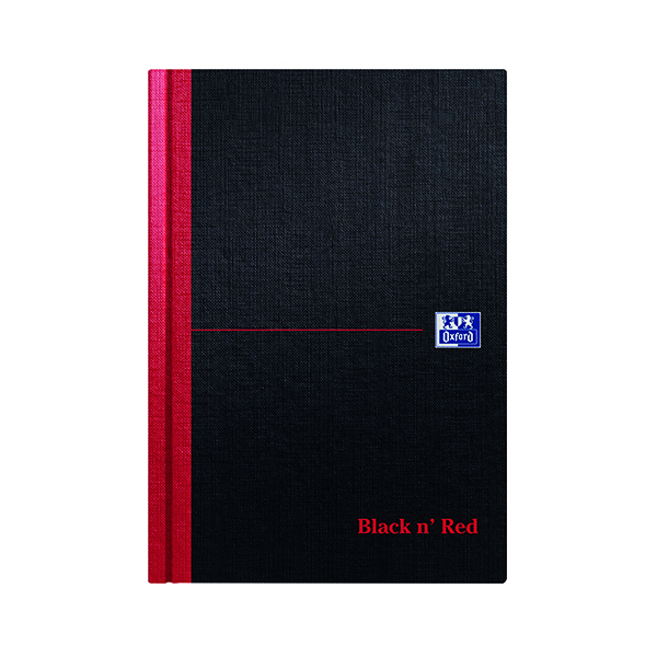 Black n' Red Casebound Hardback Notebook 192 Pages A5 (Pack of 5) 100080459 JDE66857 E B Erskine