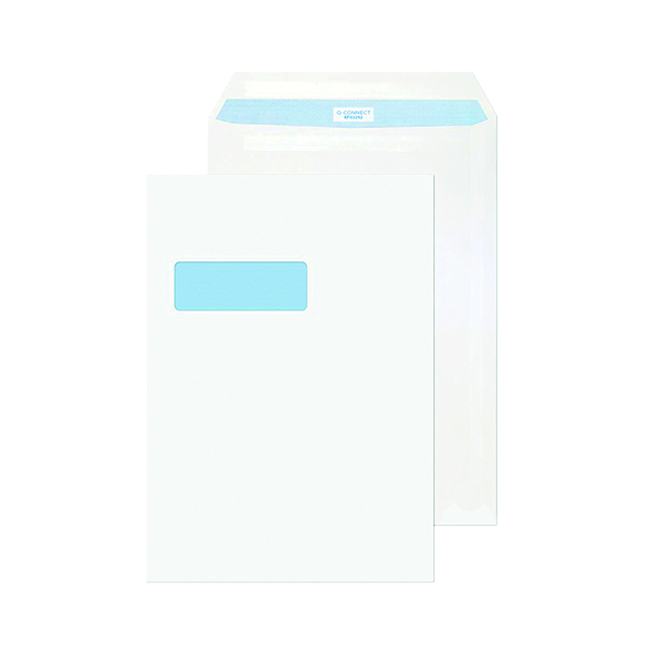 Q-Connect C4 Envelope Window Self Seal 90gsm White (75 Pack) KF07561