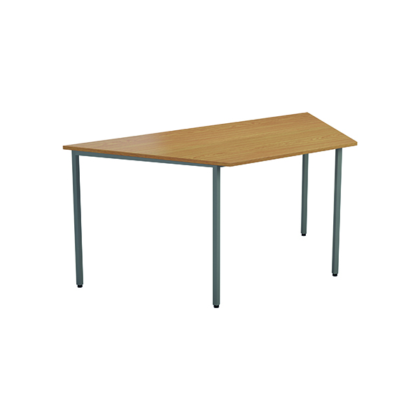 Jemini Trapezoidal Desk 1600 x 800mm Beech OMPT1680TRAPBE2