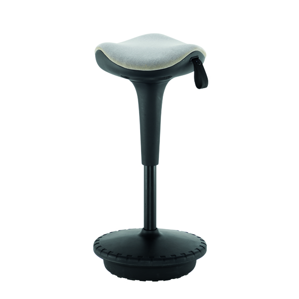 Jemini Sway Height Adjustable Sit Stand Wobble Stool Black/Black KF79440
