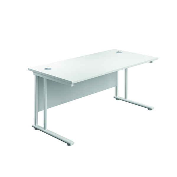 Serrion Rectangular Cantilever Desk 1500mm White KF800155