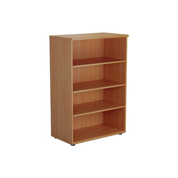 Jemini 1200mm 3 Shelf Wooden Bookcase 450mm Depth Beech KF810216