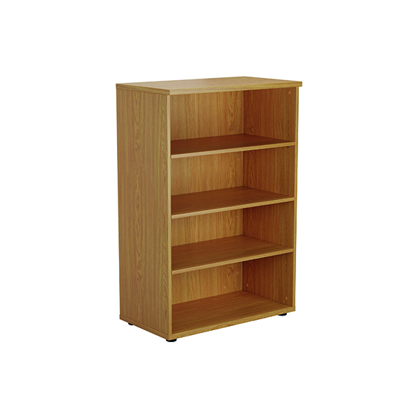 Jemini 1200mm 3 Shelf Wooden Bookcase 450mm Depth Nova Oak KF810360