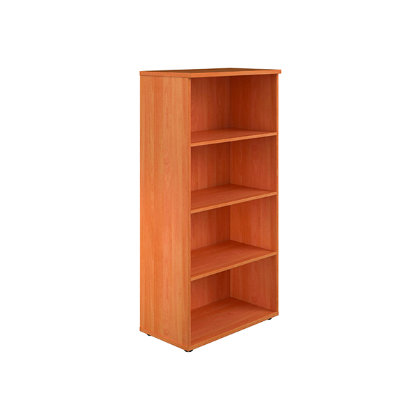 Jemini 1600mm 4 Shelf Wooden Bookcase 450mm Depth Beech KF810384
