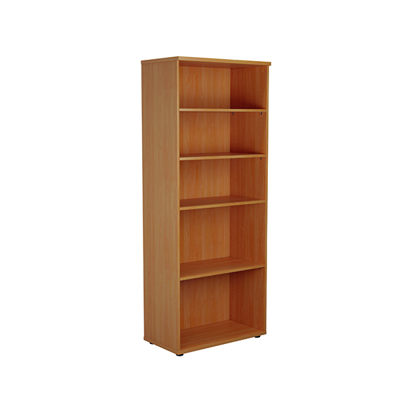 Jemini 2000mm 4 Shelf Wooden Bookcase 450mm Depth Beech KF811039