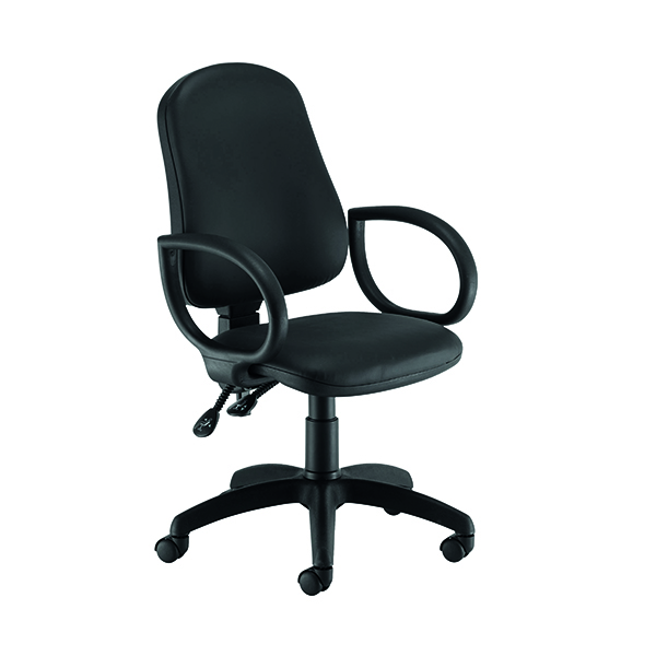 First Calypso Operator Chair with Fixed Arms Polyurethane 640x640x985-1175mm KF822905