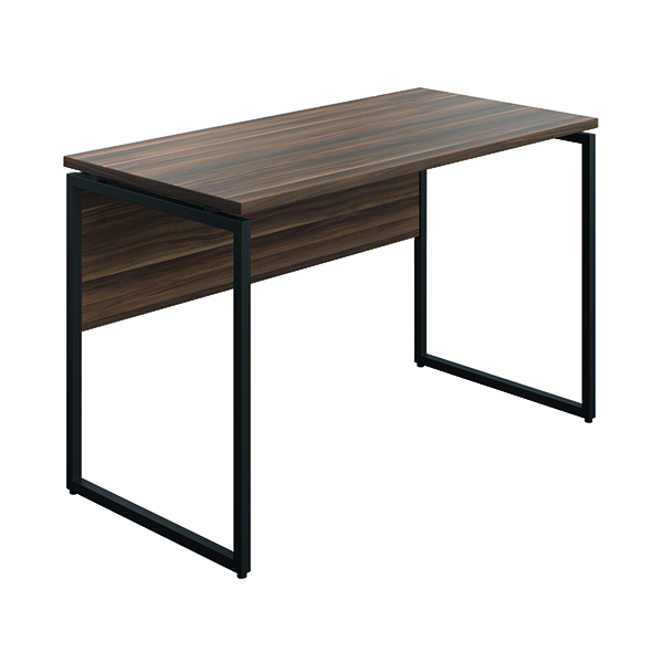 Other Jemini Soho Square Leg Desk 1200x600x770mm Dark Walnut/Black SD03BKDW