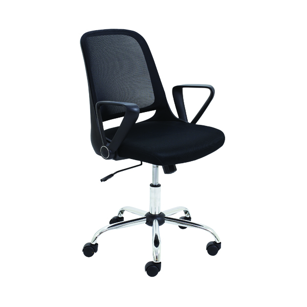Jemini Billow Task Chair 610x275x570mm Mesh Back Black KF90929