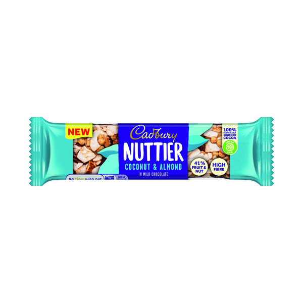 Cadbury Nuttier Coconut/Almond Chocolate 40g (15 Pack) 4259100