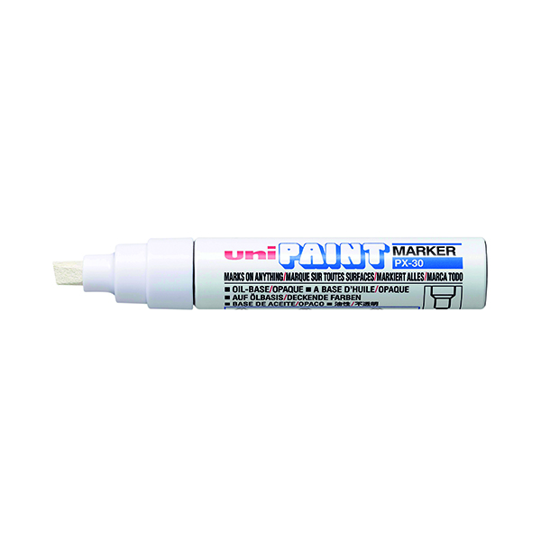 Unipaint PX-30 Paint Marker Broad Chisel White (6 Pack) 151183000