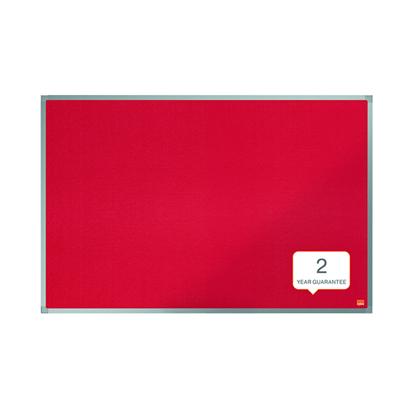 Nobo Essence Felt Notice Board 900 x 600mm Red 1904066