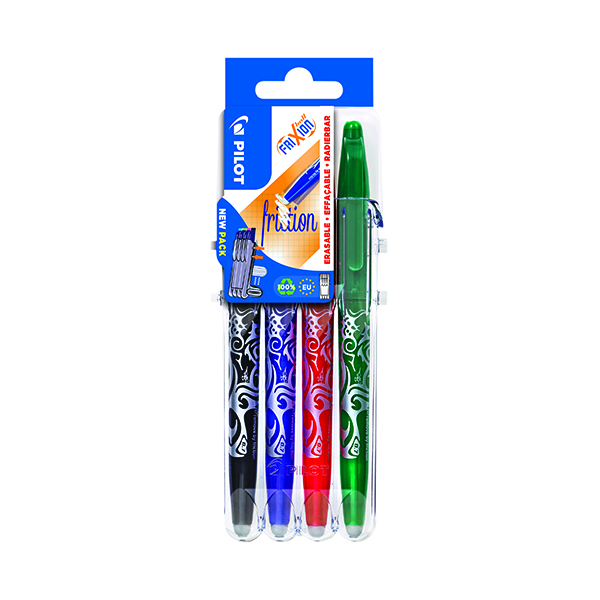 Pilot FriXion Set2Go Rollerball Pens Assorted (4 Pack) 3131910546795
