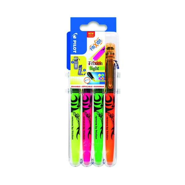 Pilot FrXiion Set2Go Light Highlighter Rollerball Pens Assorted (4 Pack) 3131910546818