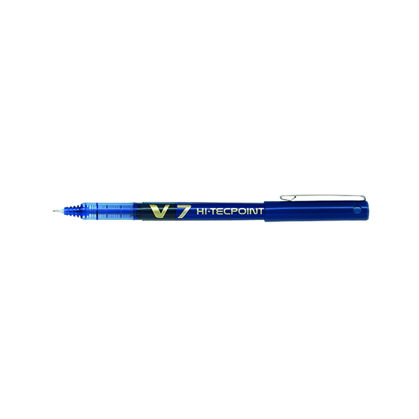 Pilot V7 HiTecpoint Ultra Rollerball Pen Fine Blue (Pack of 12) V703
