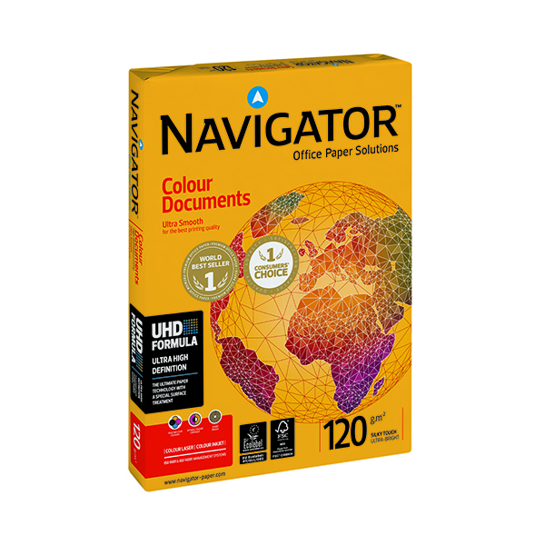 Navigator Colour Documents A4 Paper 120gsm (250 Pack) NAVA4120