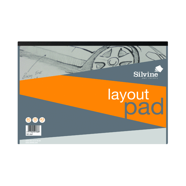 Silvine Layout Pad 80 Sheets A3 A3LP