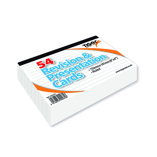 Revision and Presentation Cards 54 White (10 Pack) 302235