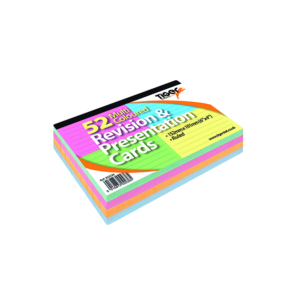 Record Cards Revision and Presentation Cards 54 Multicolour (10 Pack) 302236