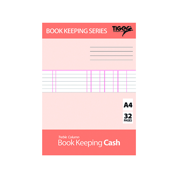 Book Keeping Cash Book A4 (6 Pack) 302299