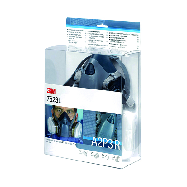 Respiratory Protection 3M Half Mask and Filter Kit 7523L