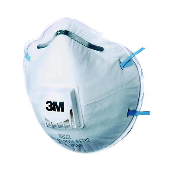 Respiratory Protection 3M FFP2 Valved Respirator 8822 (10 Pack) GT500075202