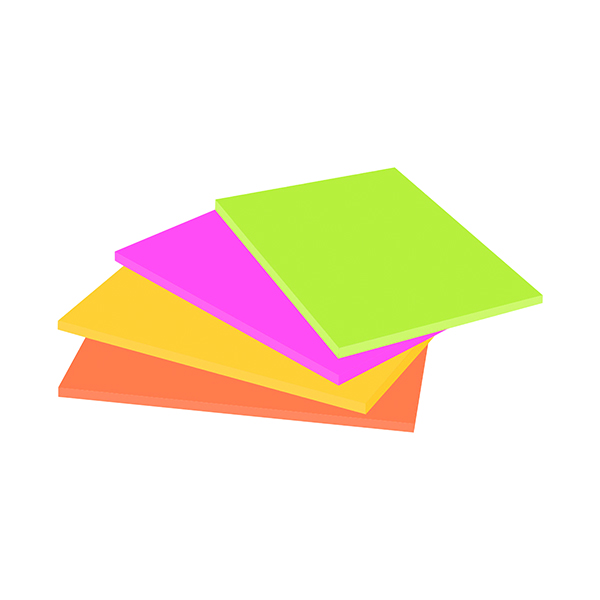 Post-it Super Sticky Meeting Notes 149x98mm Neon Assorted (4 Pack) 6445-4SS