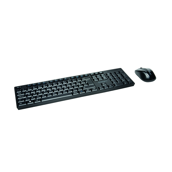Wired Kensington Pro Fit Wireless Keyboard and Mouse Set K75230UK