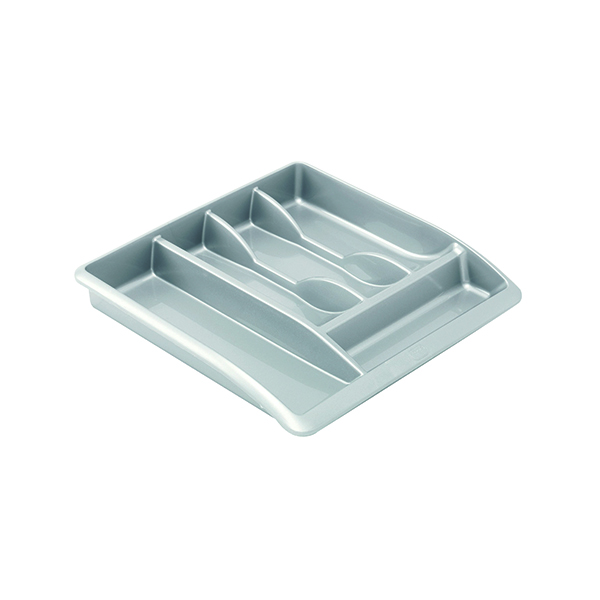 Washing Up Bowls / Brushes / Drainers Addis Cutlery Tray Metallic Grey 510855