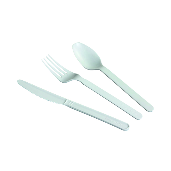 Cups/Mugs/Glasses Biodegradable and Compostable CPLA Cutlery Spoon (50 Pack) NHLCPLAS1000