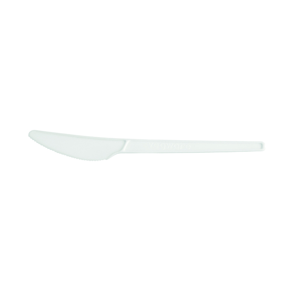 Biodegradable and Compostable CPLA Cutlery Knife (50 Pack) NHLCPLAK1000