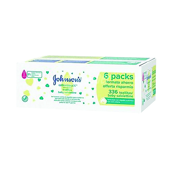 Johnsons Baby Wipes Extra Sensitive (336 Pack) TOJOH668