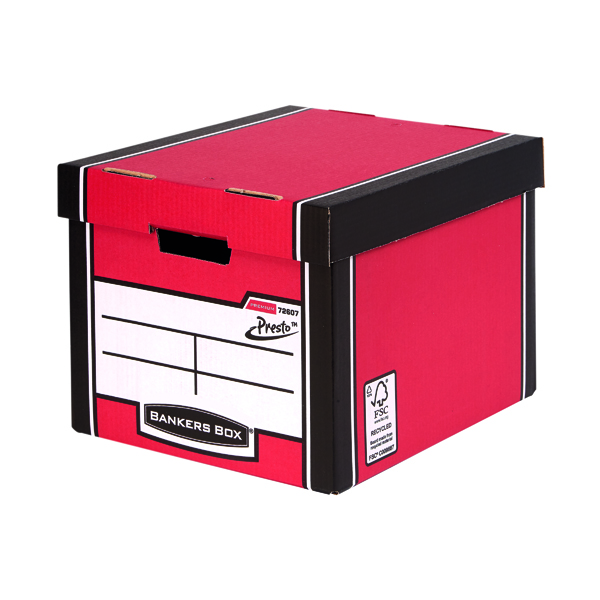 Storage Boxes Bankers Box Red Presto Bankers Box Premium Storage Boxes (10+2 Pack) 7260701
