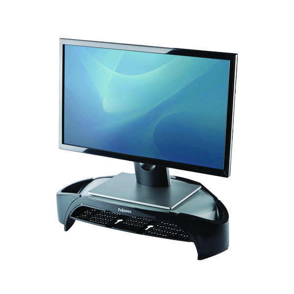 Risers / Stands Fellowes Smart Suites Monitor Riser Plus Black/Silver 8020801