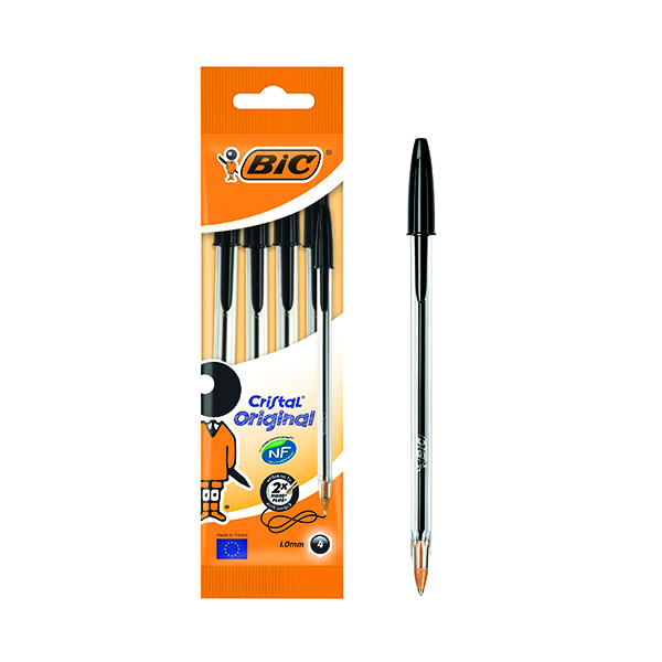 Bic Black Cristal Medium Ballpoint Pen (40 Pack) 8308591